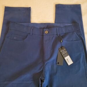 Greyson Armonk 5-pocket Juiper Blue Golf Pants. 35Wx32L